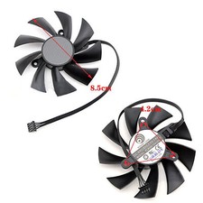 3/4 Pin Fan Set for GIGABYTE GTX1660ti 1660 1650 SUPER Mini ITX OC Graphics Card