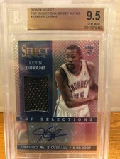 2013-14 Select Kevin Durant Top Selections Jersey auto #15 Kevin Durant BGS 9.5/