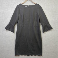 Talbots Dress Womens 14 Scallop Hem Cocktail Party Office Career Business LBD