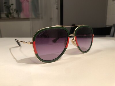 GUCCI EYEWEAR Pilot Frame Gold Glasses Retro Sunglasses Brille Sonnenbrille