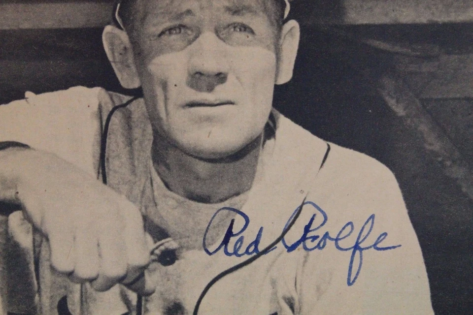 Red Rolfe (d.1969) Detroit Tigers Coach Yankees Autograph Signed 5x10 Photo 16K - Image 3 of 4