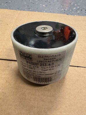 ZEZ Silko PVDJP 212-4/3 Capacitor UN = 3200 VDC, Umax = 4000V Imax = 40A
