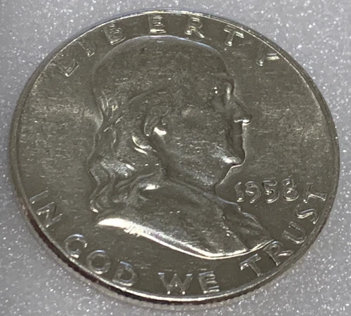 1958 Franklin Silver Half Dollar - Choice BU Condition - With Free Shipping