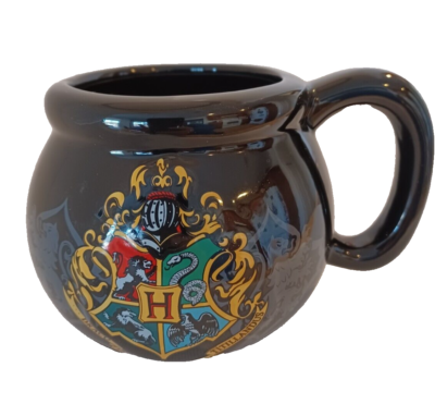 Harry Potter Black Cauldron Coffee Mug Hogwarts Crest Ceramic Cup 20 OZ  "New" | eBay