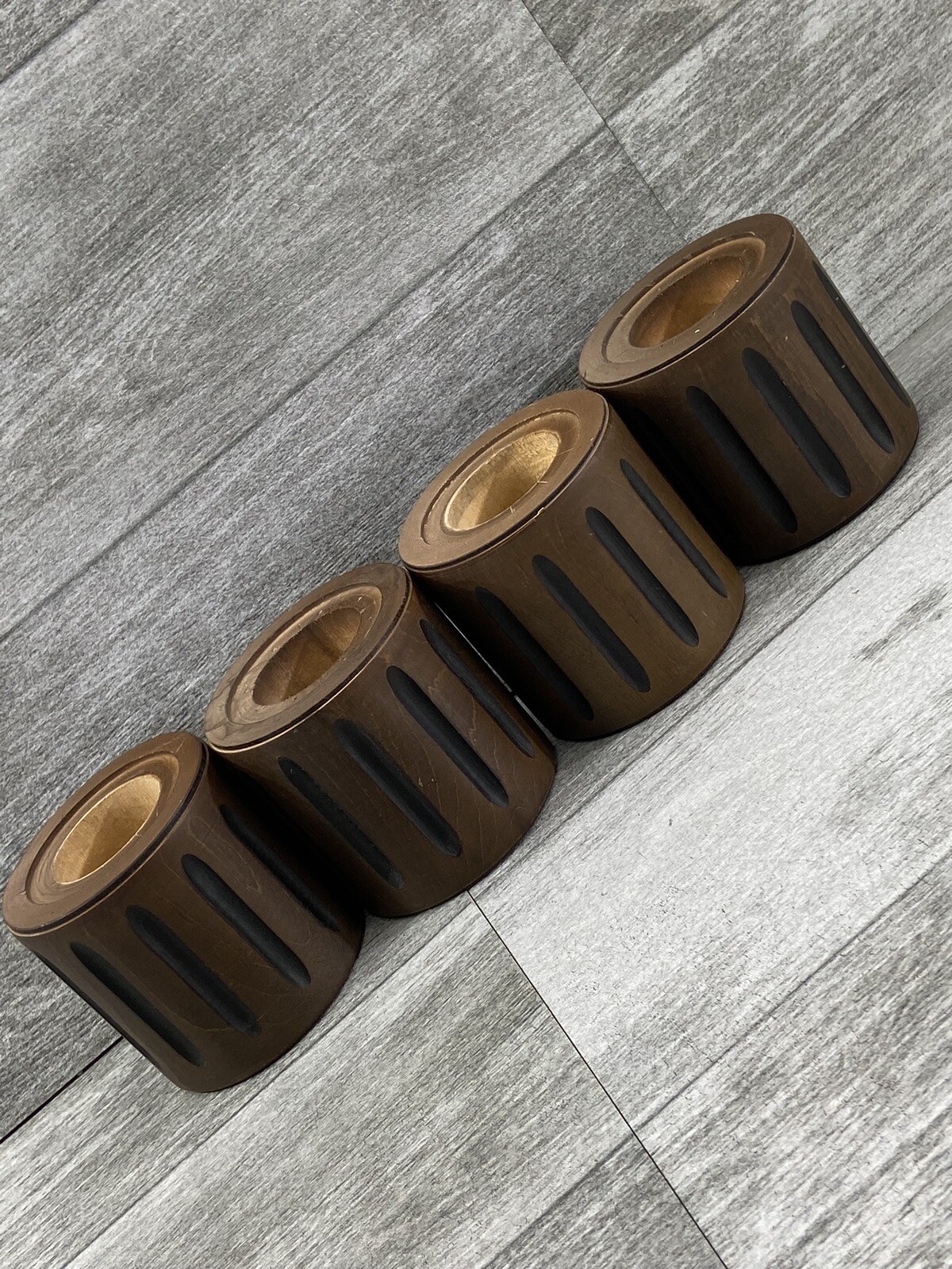 Vintage Midcentury Wood Furniture Feet Lamp Inserts Parts Project