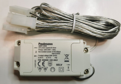 LED Power Supply Paulmann AW01-0006 Driver 3x1W 350mA 12VDC Transformator A5.0