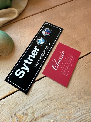 Sytner Mini Stickers Sytner BMW Alpina Dealer Sticker Reproduction POST 2002 - RESTORATION ...