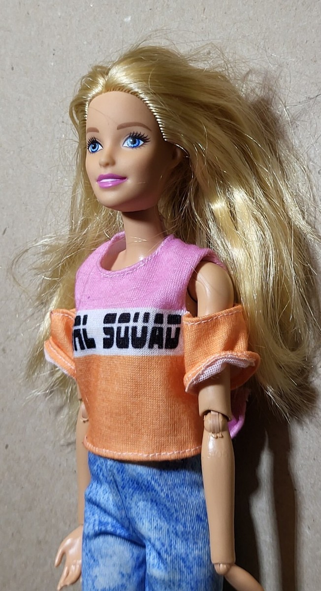 2015 Barbie Doll Articulated Clothes Orange Shoes Shirt Top Girl