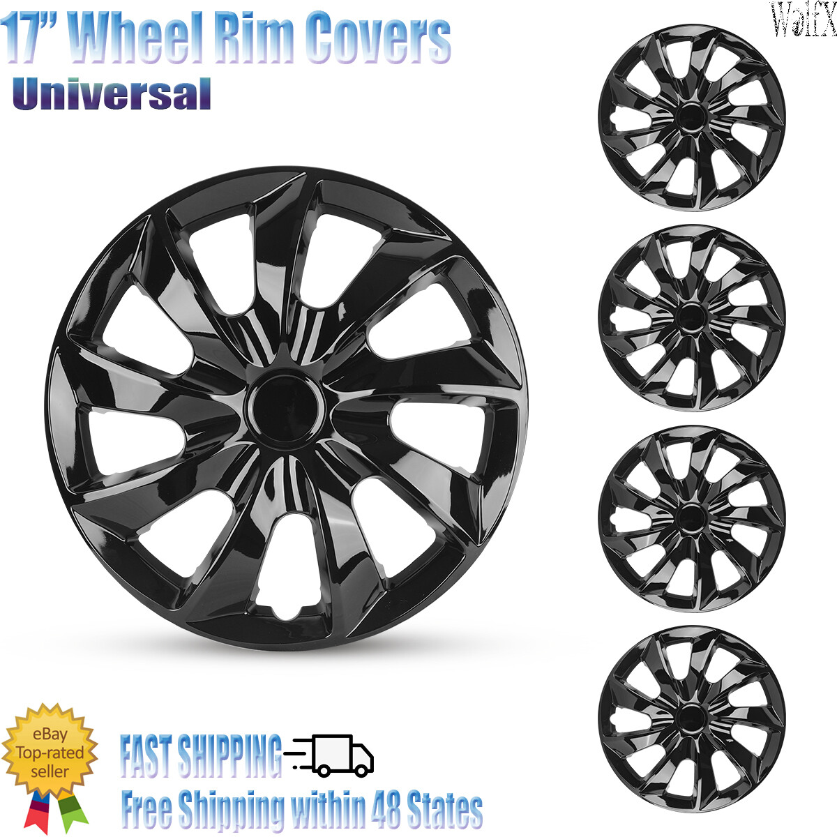 4PCS 17-Inch Universal Full Rim Wheel Covers for R17 Steel Wheels