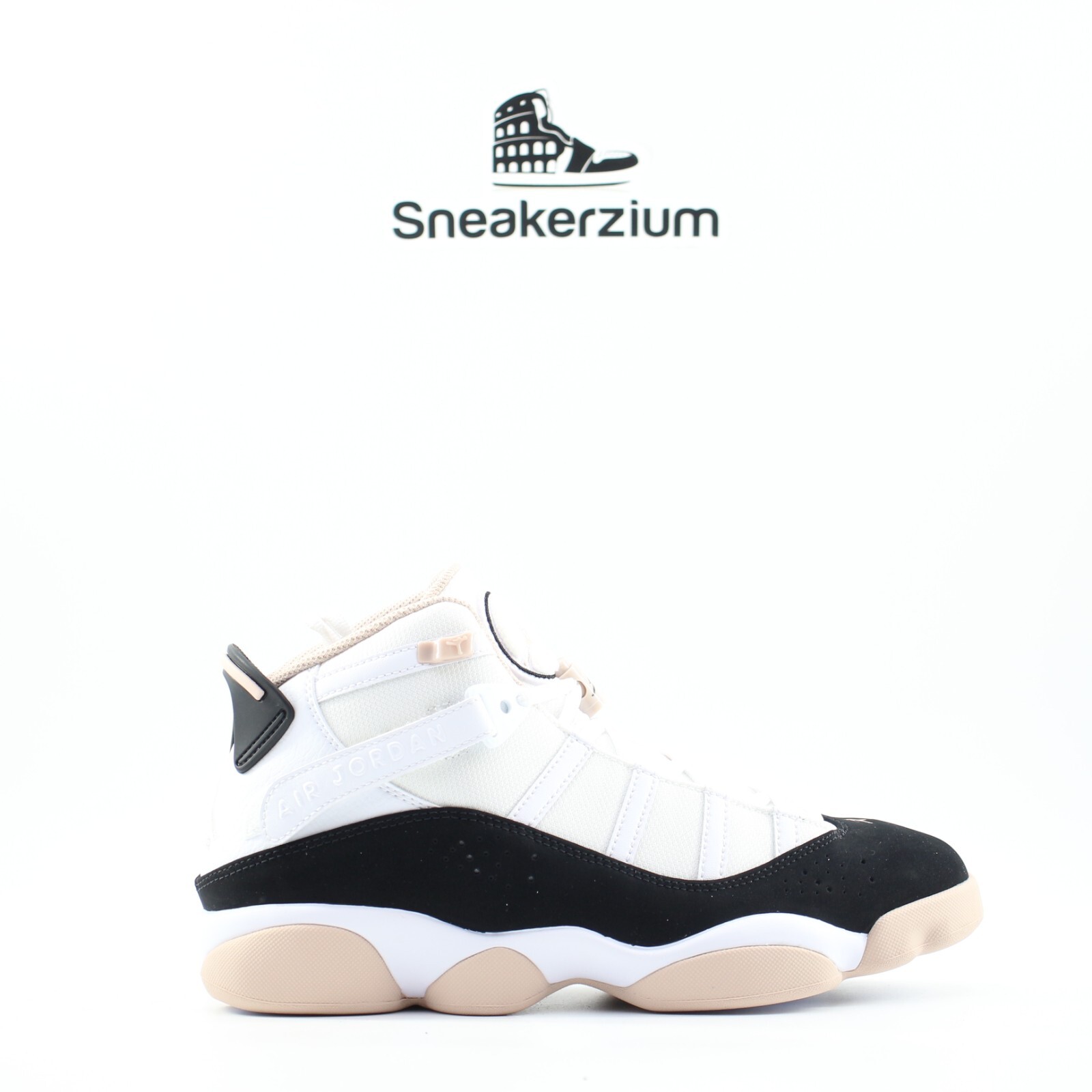 Nike Air Jordan 6 колец Белый Ископаемый камень Черный 322992-112 Мужские Новые