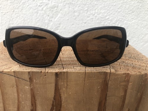 Dragon Galore Black Rectangle Sunglasses Amber Lens. Good condition