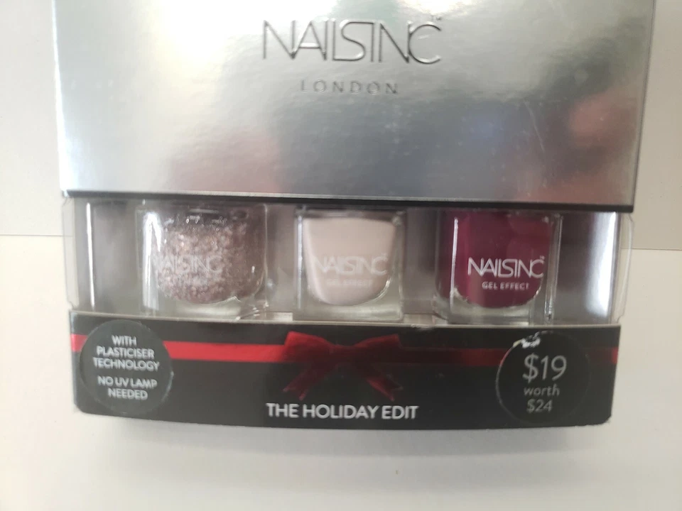 Nails Inc. THE HOLIDAY EDIT, Juego de regalo navideño de 3 piezas Foto 3 de 4