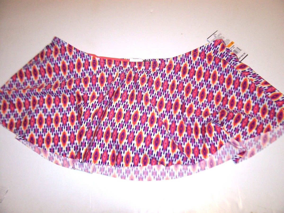 NEW Kenneth Cole Reaction sz Small pink purple swim skirt bottom