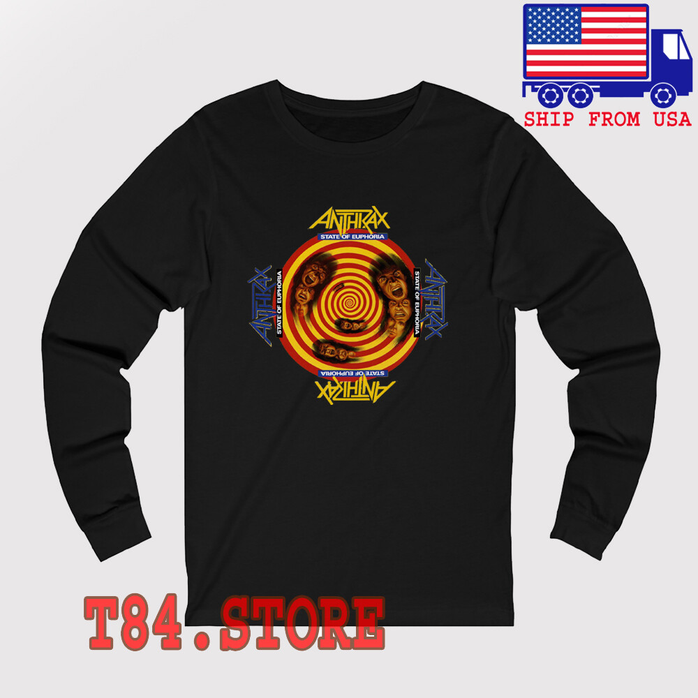 Official Anthrax 'Evil King' Logo T-Shirt - Men's Black Band Tee (Unisex Soft Cotton) - View #7