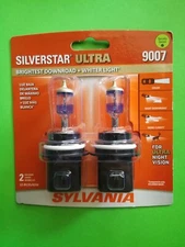 NEW - Sylvania Silverstar ULTRA 9007 Pair Set High Performance Headlight 2 Bulbs