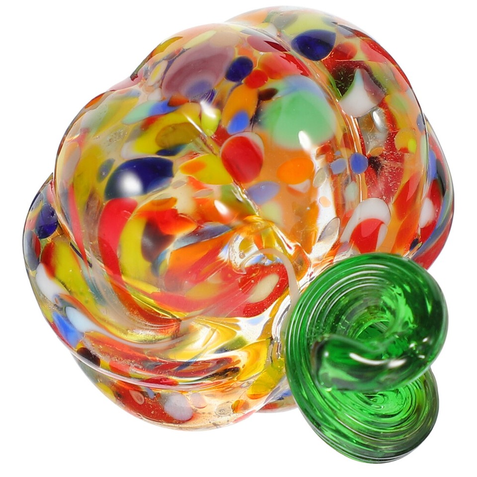 Hand Blown Pumpkins Plush Halloween Ornaments Decorations Office eBay