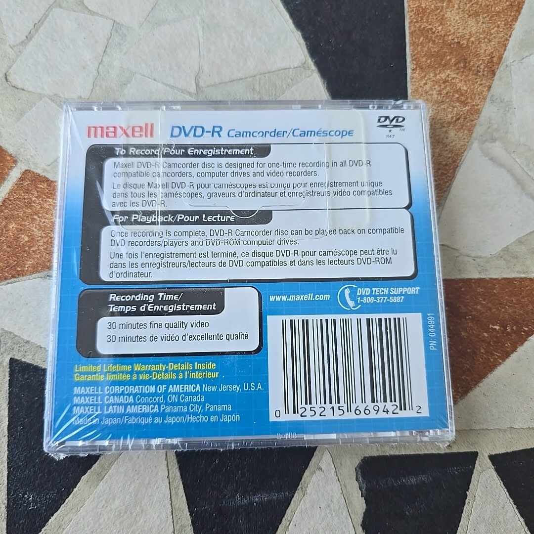 6 Maxell Mini Dvd-r Camcorder Data Movie Disks 1.4gb 30 Min 1.4 GB