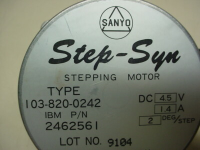 Sanyo-Denki Type 103-820-0242 Step-Syn stepping motor | eBay