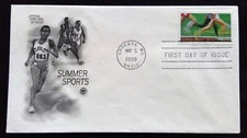 Scott 3397 FDC Summer Sports Runners Marathon Track PCS Cachet
