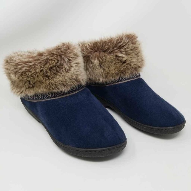 isotoner ankle slippers