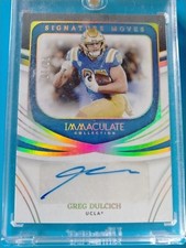 2022 Panini Immaculate Greg Dultich RC, Signature Moves, Auto, ONLY#/10 