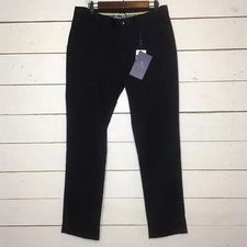 New Camel Crown Classic Slim Fit Flat Front Pant Straight, Dark Blue, Mens 34X32