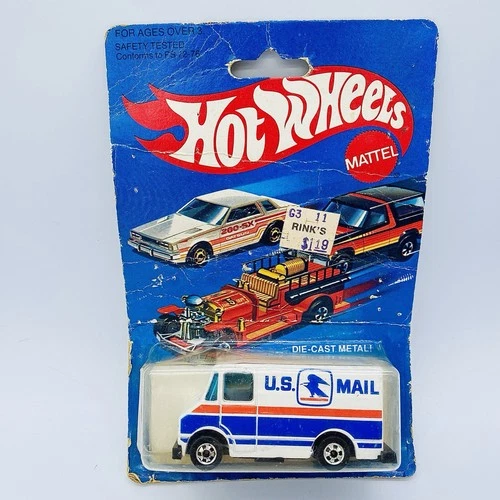 Hot Wheels Vintage 1976 U S Mail Truck Postal Van NMINT Rough Card