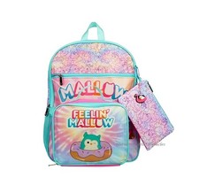 5 PC Squishmallows Backpack School Lunch Box Bag Lunchbox Set Pencil Case Large