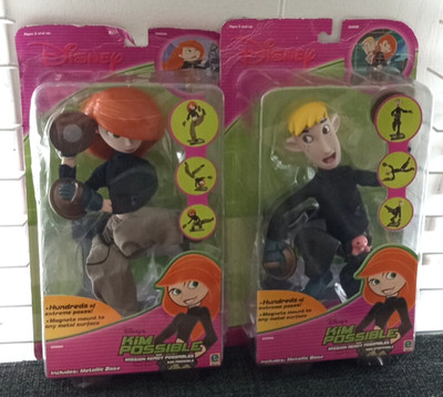 Kim Possible and Ron Stoppable Mission Ready Poseables 10'' Action Figures