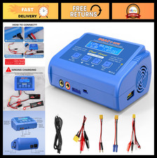 Fast LiPo Battery Charger 80W 6A Smart Digital for RC Cars & Drones 1-6S