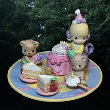 Precious Moments Porcelain Mini Tea Set Birthday 672319