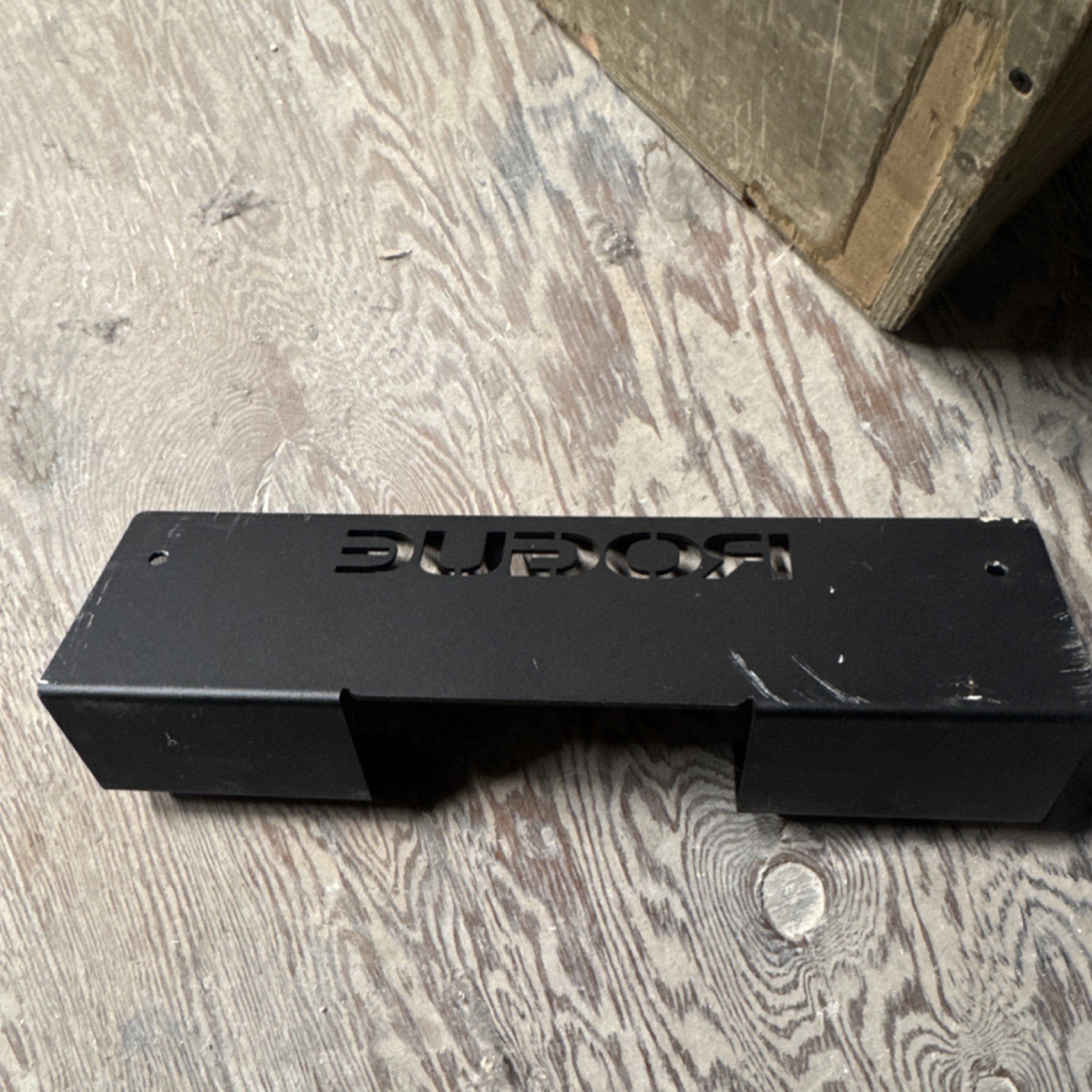 Rogue Wall Mountable bench/rower hanging Rack Black Metal