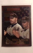 2002 Topps - America United We Stand Roger Clemens, Lee Mazzilli #361 Yankees