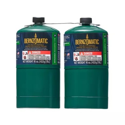 Bernzomatic 1 lb. All-Purpose Propane devices and torches  Gas Cylinder (2-Pack)