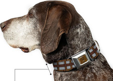 Star Wars Chewbacca Dog Collar Unisex Medium Brown Adjustable Lucasfilm