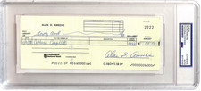Alan Ameche Autographed Check PSA/DNA Heisman 1954 Wisconsin 106465
