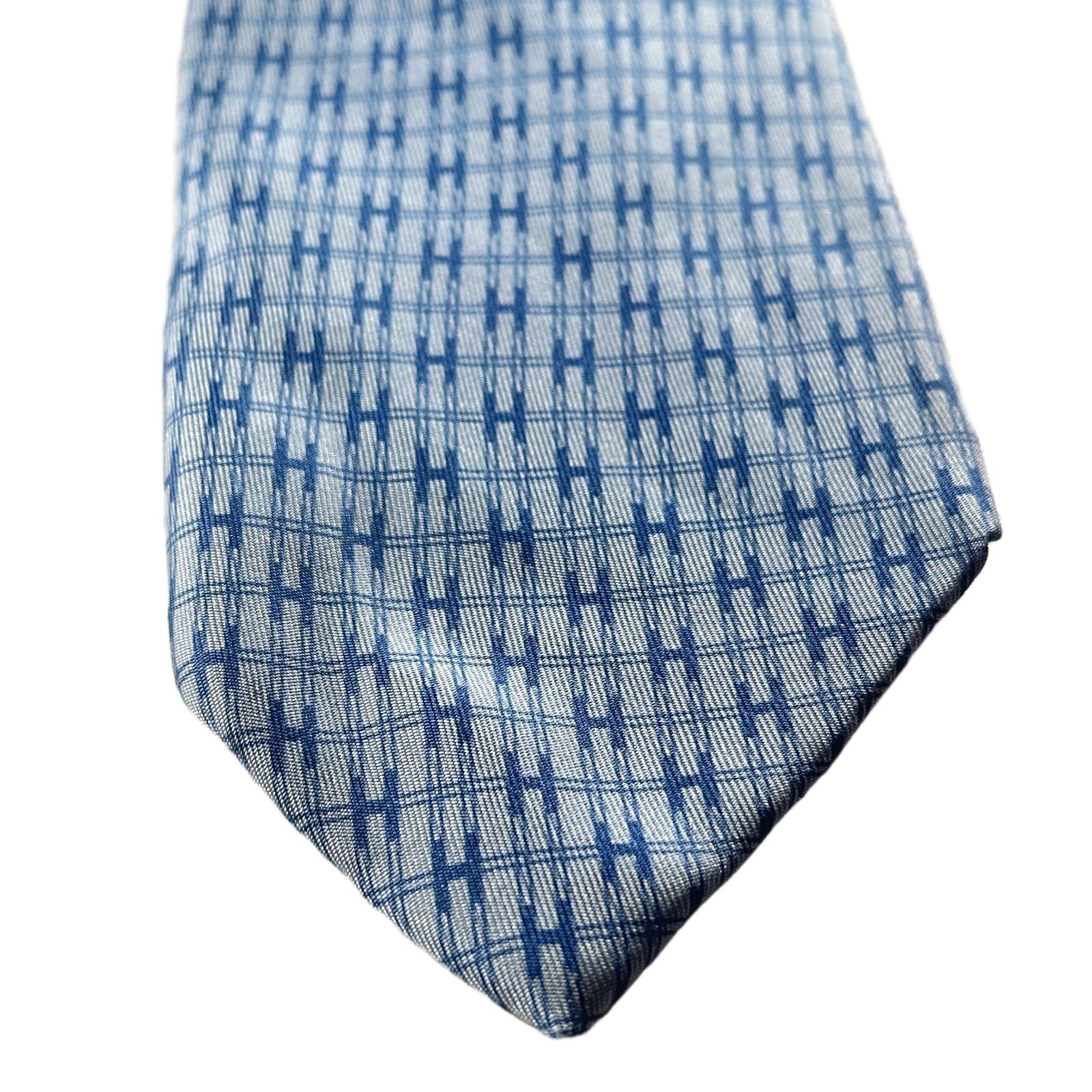 Authentic Hermès HERMES H-Pattern Checkered Logo … - image 5