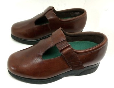 Drew Healthy Feet Comfort Shoes Womens Size 5 Extra Wide Brown Leather New READ