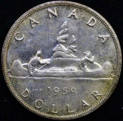 New Listing1959 Canada 80% Silver Canadian Silver Dollar * #D31