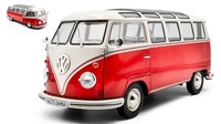 Solido Volkswagen T1 Samba Minibus 1962 Red/White 1:18