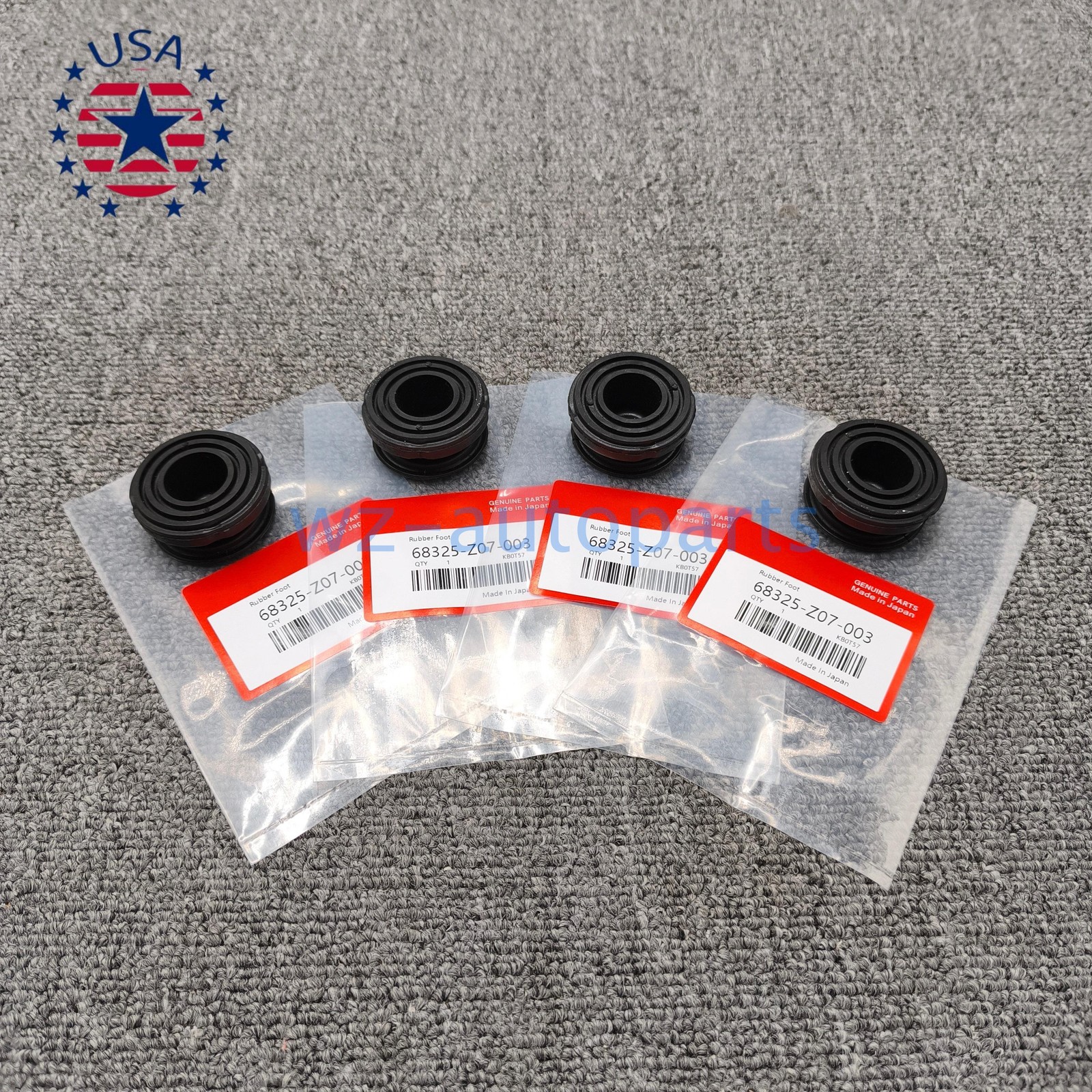 4 Pack Lower Rubber Foot Pad  For Honda 68325-Z07-003 For EU2000i EB2000i US