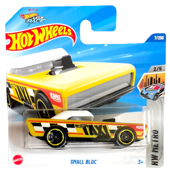 Hot Wheels Small Bloc Taxi 2/5 2025 7/250 1:64 Modellauto Spielzeug Lets Race-image