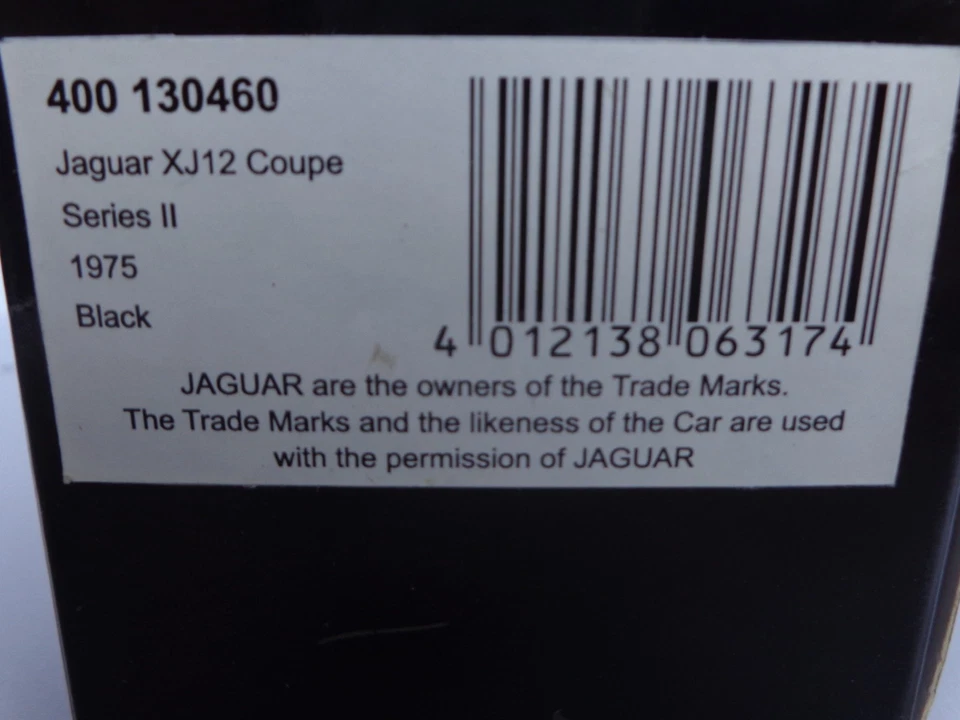 Minichamps 1:43, Jaguar XJ12 Coupe Series II schwarz 1975 in OVP - Bild 4 von 4