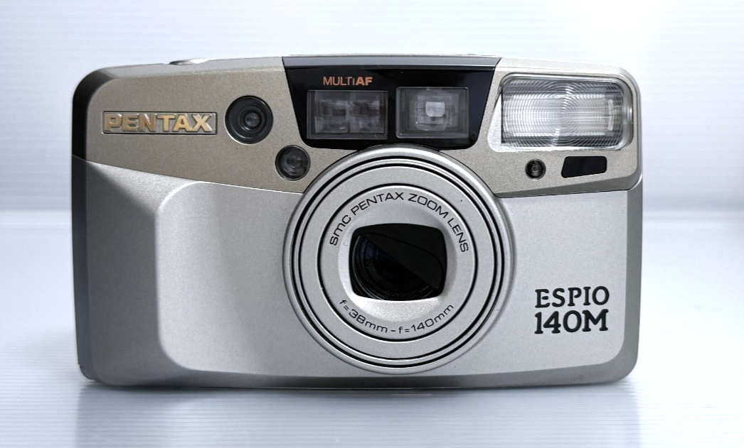 動作品 ☆ PENTAX ESPIO 140M フィルムカメラ Pentax ESPIO 140M 35mm Film Camera - 38-140mm Zoom - Cleaned