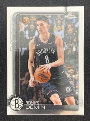 Egor Demin 2025-26 Topps Chrome Update Base RC #158 - Image 1 of 2