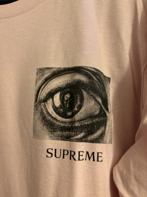 Supreme Mc Escher Eyes L/S SS17 Pink Medium | eBay