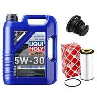 MotoröL Filter Set 5W-30 5 Liter + ÖLablassschraube FüR Audi A6 A5 A7 Q5 A4 1.8