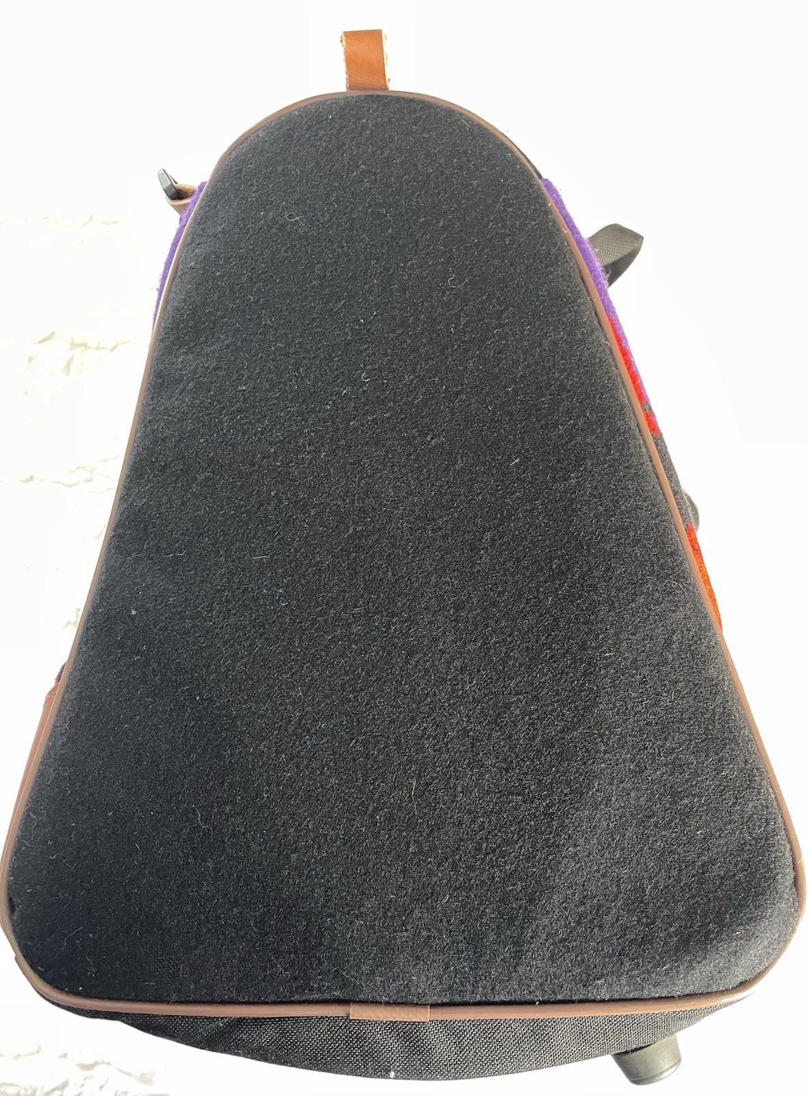 Pendleton Weekender Bag Wool Leather Southwestern… - image 5