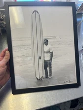 Leroy Grannis Gordie Surfboard Photo And Patch 