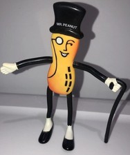 Vintage Planters Mr. Peanut 1991 Russ Bendy Bendable Advertising Toy Figure